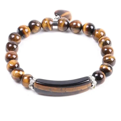 Bracelet "Introspection" en il de tigre | Bracelets | pierre naturelle bijoux