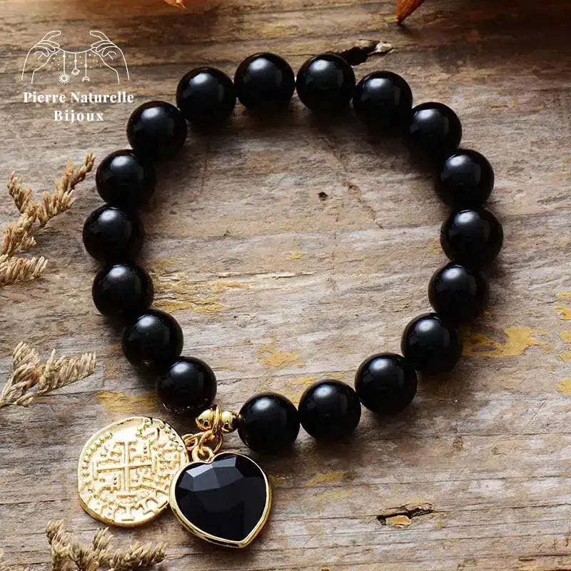 Bracelet "Hestia" en Onyx