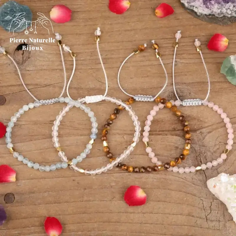 Bracelet "Elégance" en Pierres naturelles | Bracelets | pierre naturelle bijoux