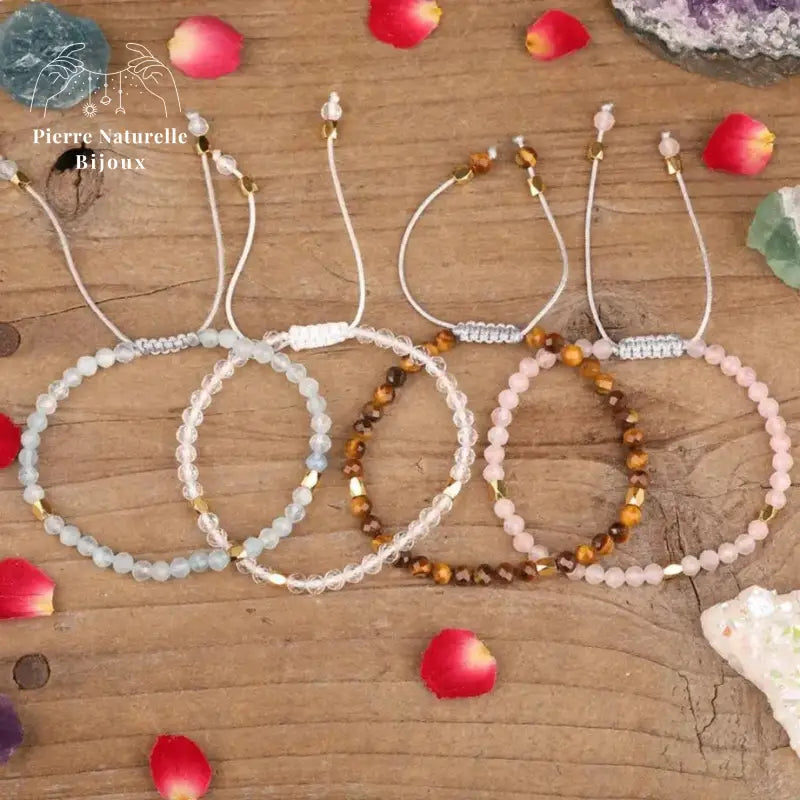 Bracelet "Elégance" en Pierres naturelles | Bracelets | pierre naturelle bijoux