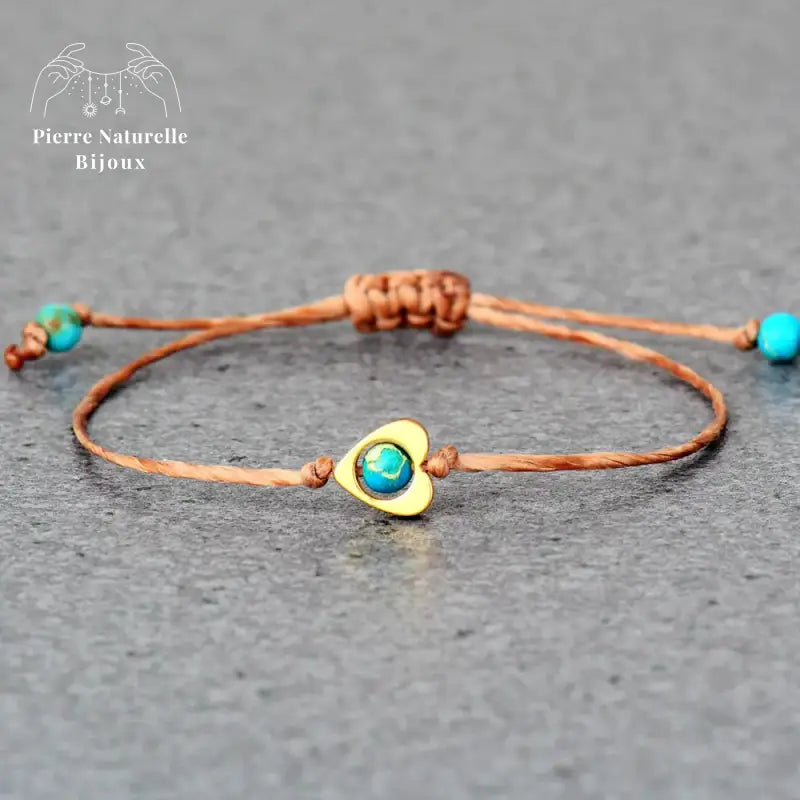 Bracelet "Tolérance" en Turquoise | Bracelets | pierre naturelle bijoux