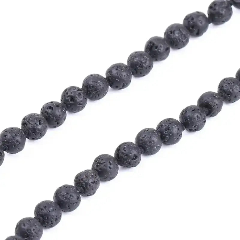 Collier 108 perles en Pierre de lave | Colliers | pierre naturelle bijoux