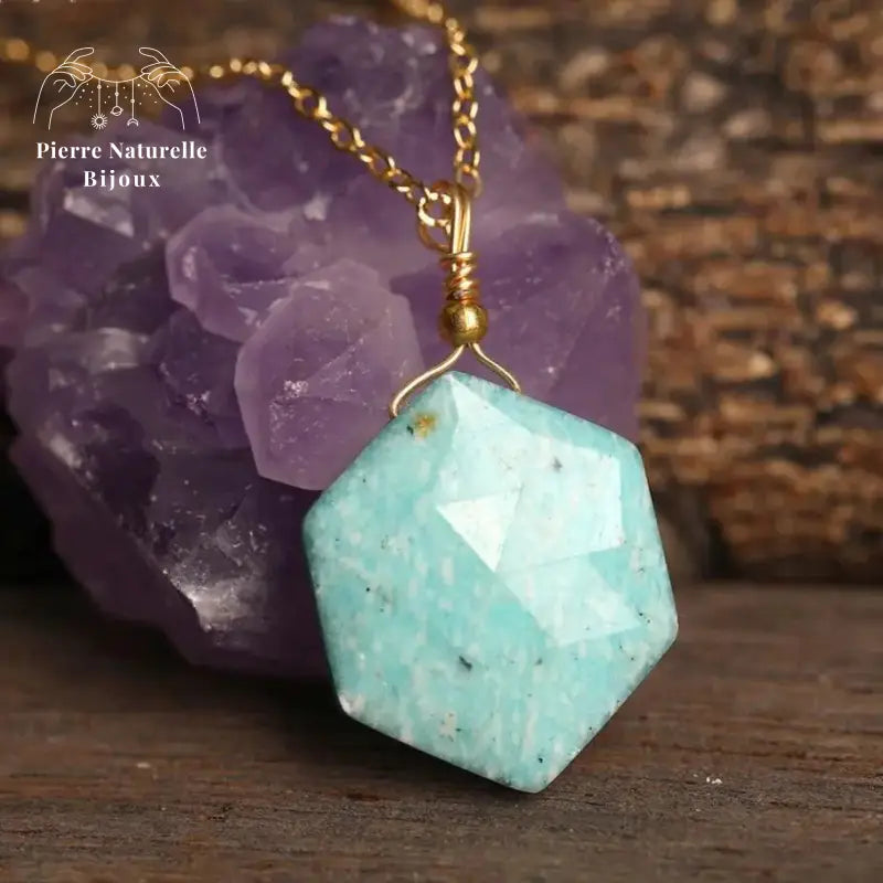 Collier en Amazonite | Colliers | pierre naturelle bijoux