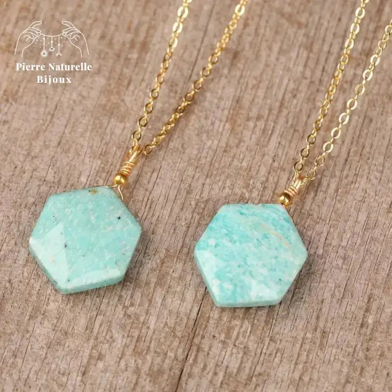 Collier en Amazonite | Colliers | pierre naturelle bijoux