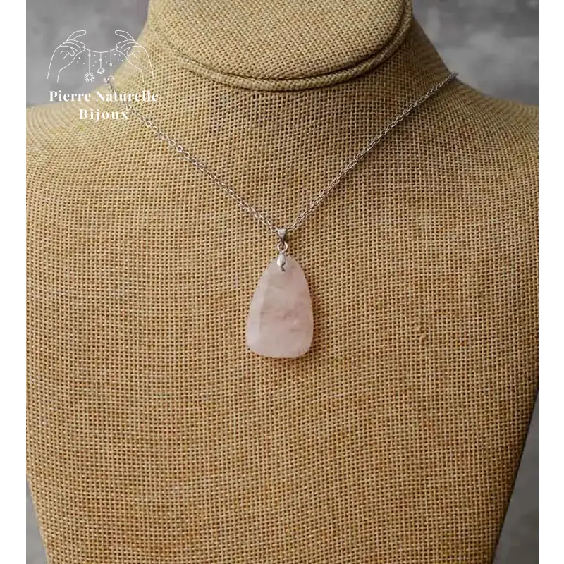 Collier en Amazonite / Quartz rose | Colliers | pierre naturelle bijoux