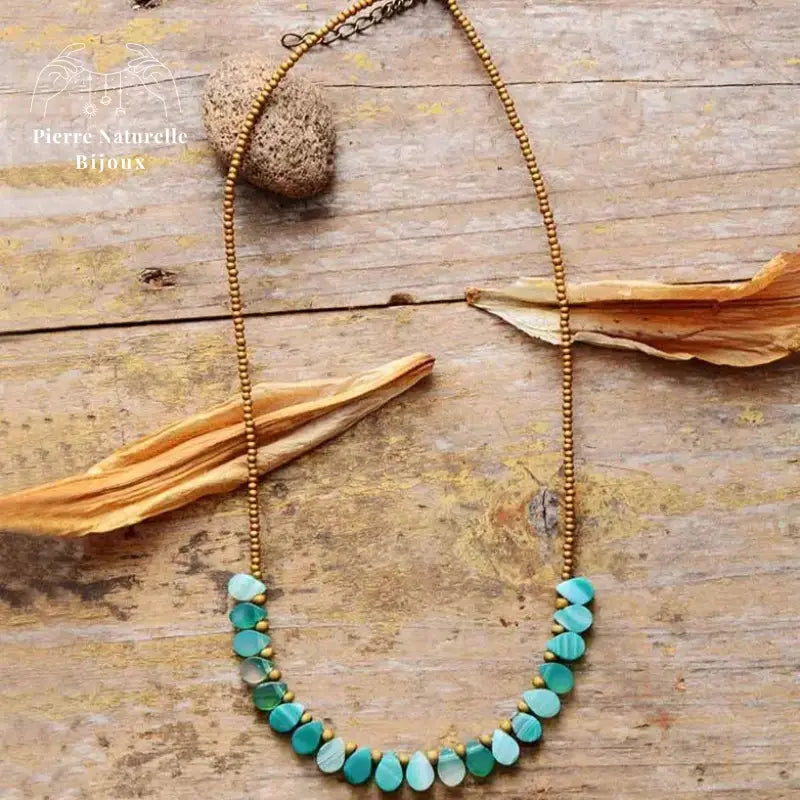 Collier "Quiétude" en Amazonite | Colliers | pierre naturelle bijoux
