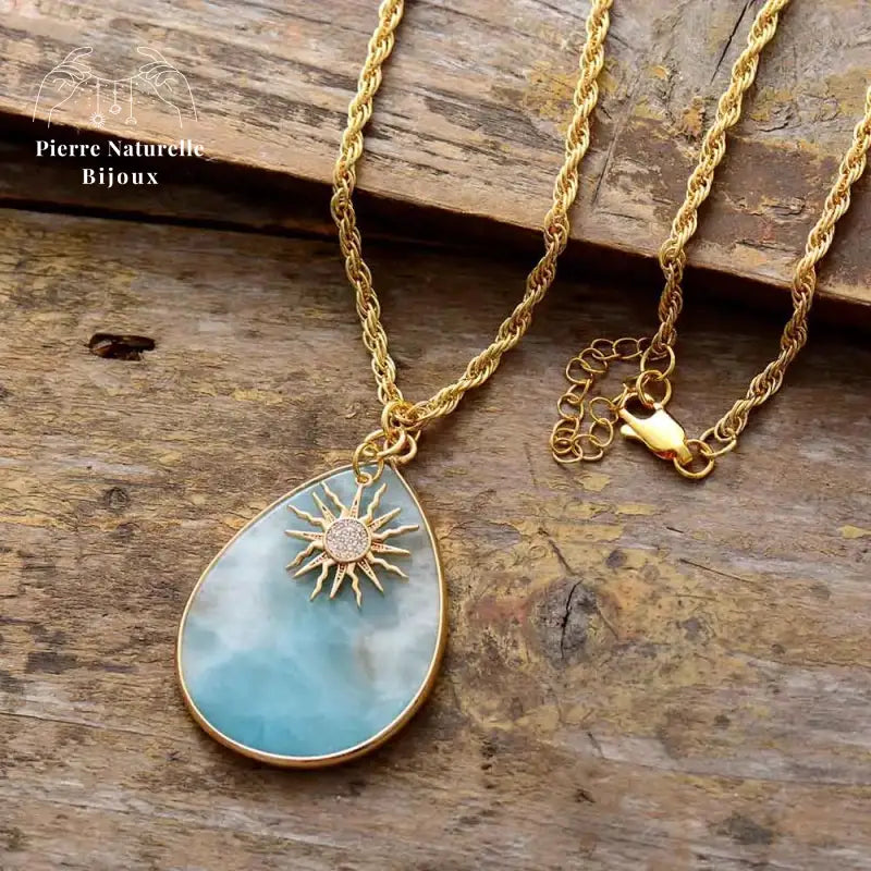 Collier "Rayonnant" en Amazonite | Colliers | pierre naturelle bijoux