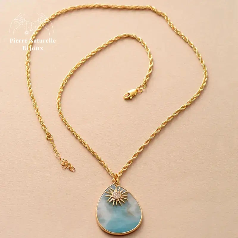Collier "Rayonnant" en Amazonite | Colliers | pierre naturelle bijoux