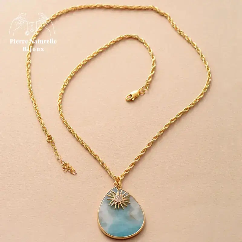Collier "Rayonnant" en Amazonite | Colliers | pierre naturelle bijoux
