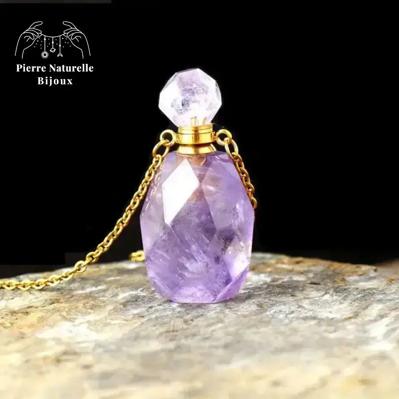 Collier en Améthyste diffuseur de parfum