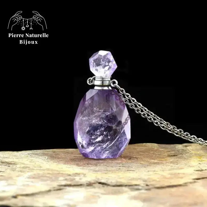 Collier en Améthyste diffuseur de parfum