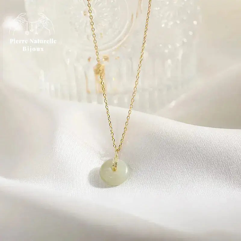 Collier "Phénix" en Jade | Colliers | pierre naturelle bijoux