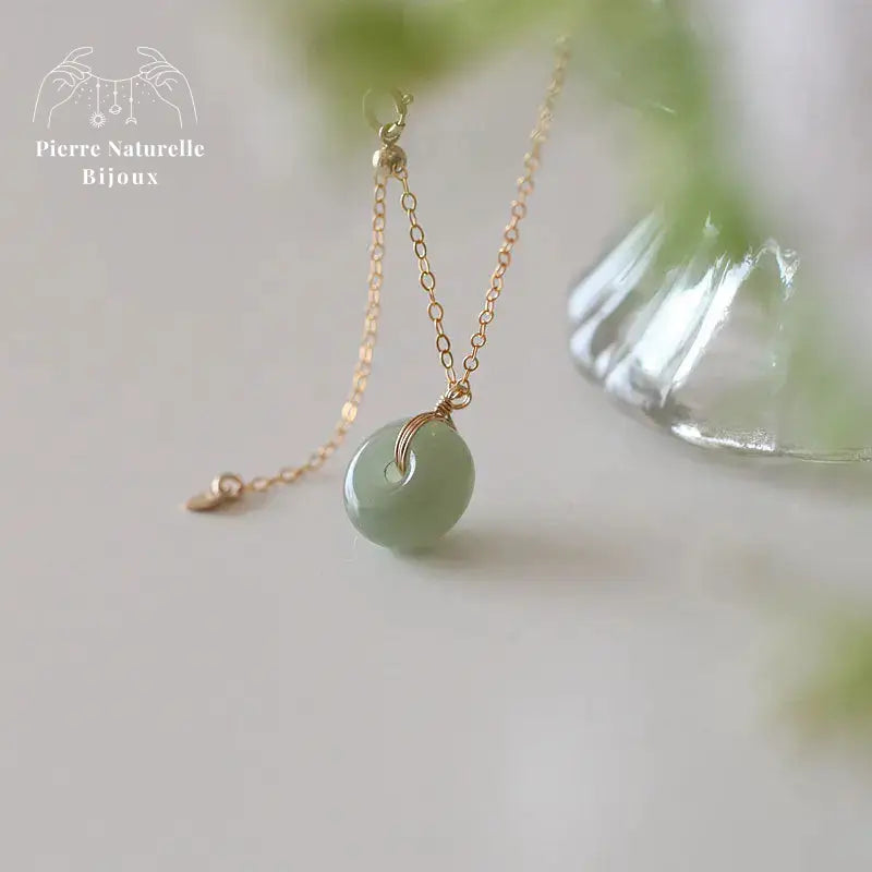 Collier "Phénix" en Jade | Colliers | pierre naturelle bijoux