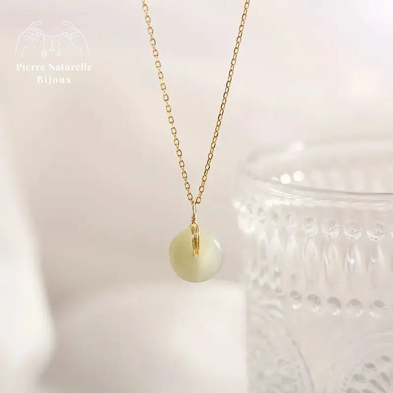 Collier "Phénix" en Jade | Colliers | pierre naturelle bijoux