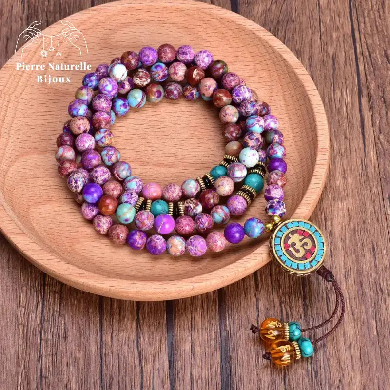 Collier en Jaspe impérial | Colliers | pierre naturelle bijoux