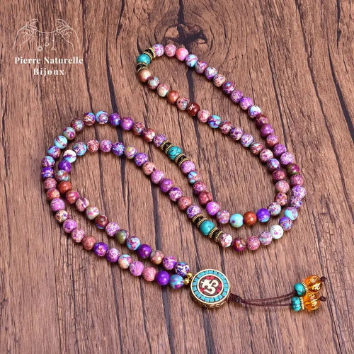 Collier en Jaspe impérial | Colliers | pierre naturelle bijoux