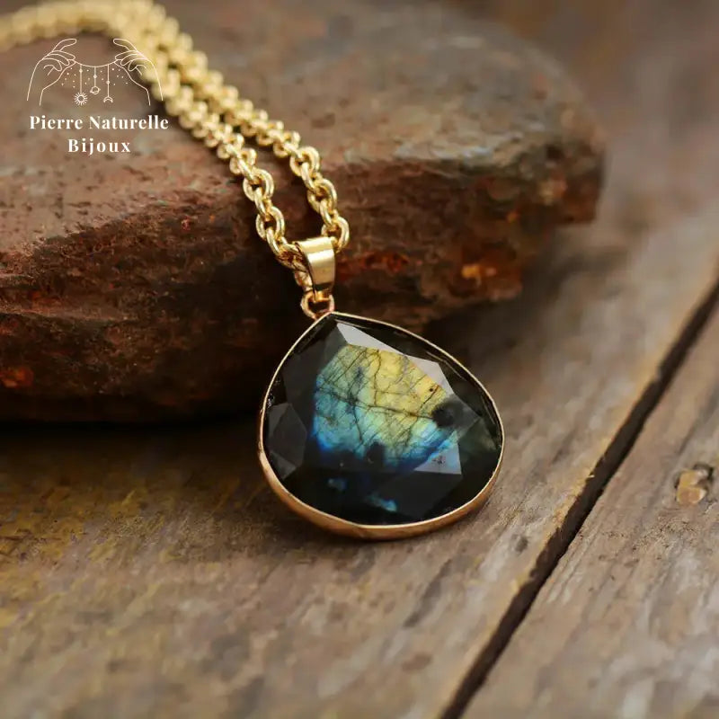 Collier "Aurore" en Labradorite | Colliers | pierre naturelle bijoux