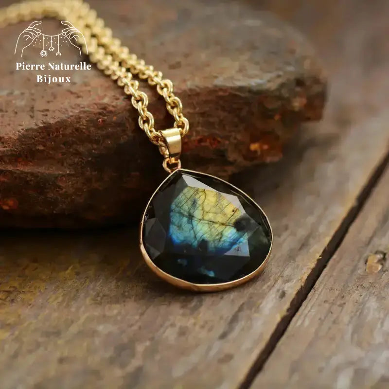 Collier "Aurore" en Labradorite | Colliers | pierre naturelle bijoux