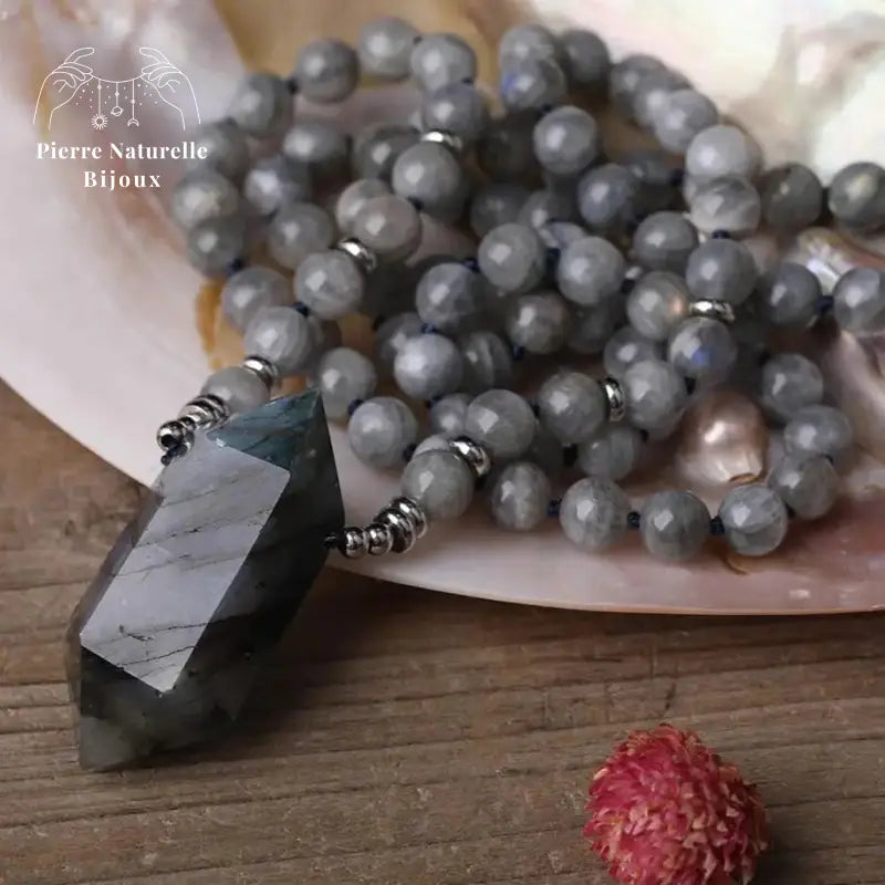 Collier "Cohésion" en Labradorite | Colliers | pierre naturelle bijoux