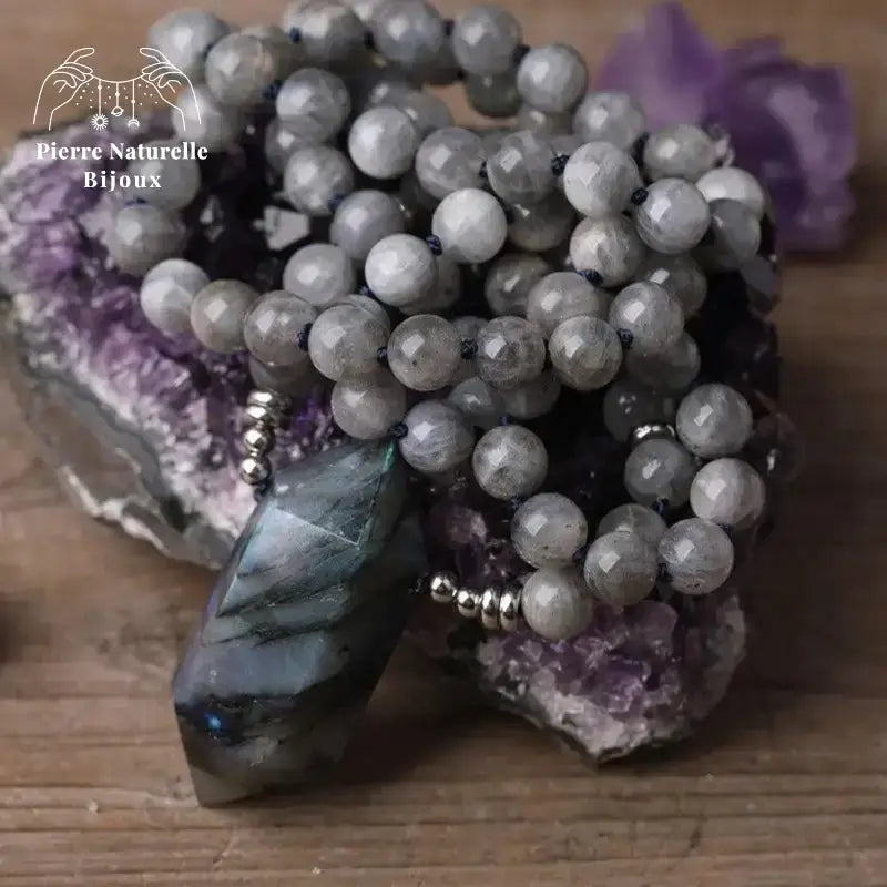 Collier "Cohésion" en Labradorite | Colliers | pierre naturelle bijoux