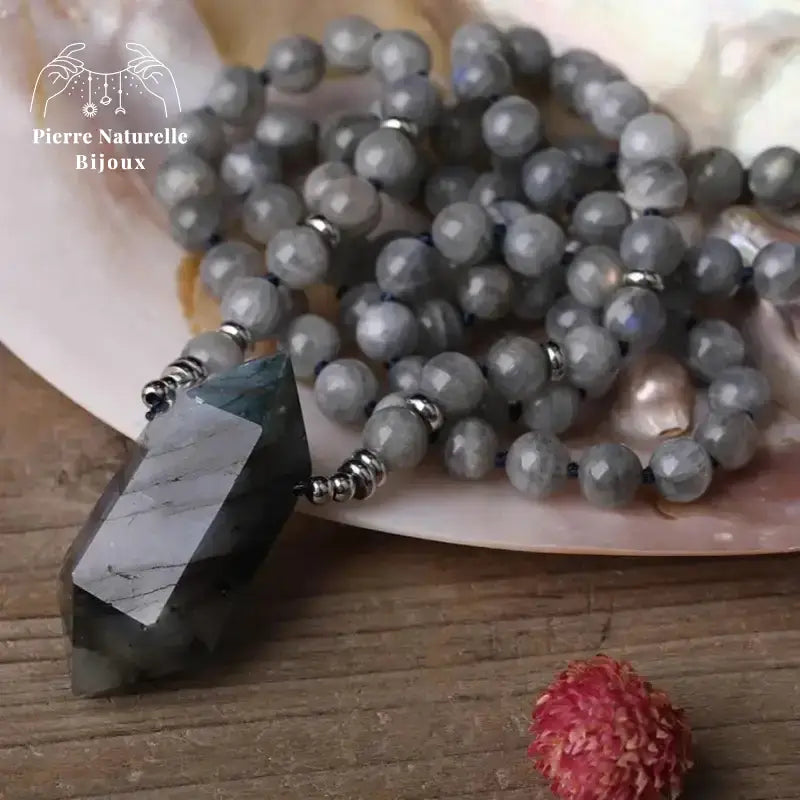 Collier "Cohésion" en Labradorite | Colliers | pierre naturelle bijoux