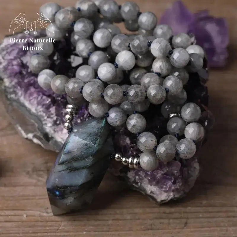 Collier "Cohésion" en Labradorite | Colliers | pierre naturelle bijoux