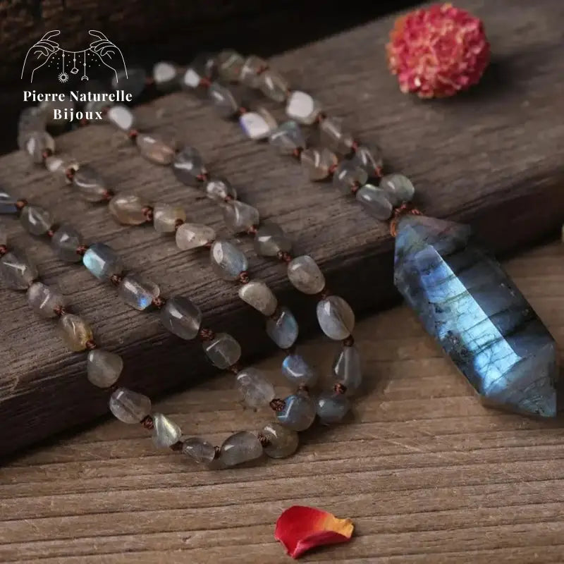 Collier "Mobilité" en Labradorite | Colliers | pierre naturelle bijoux