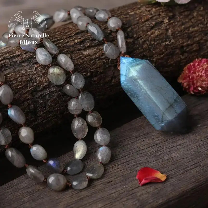 Collier "Mobilité" en Labradorite | Colliers | pierre naturelle bijoux