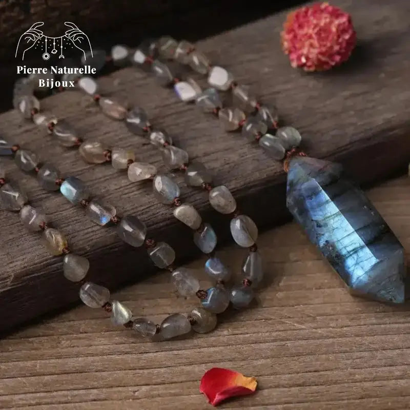 Collier "Mobilité" en Labradorite | Colliers | pierre naturelle bijoux