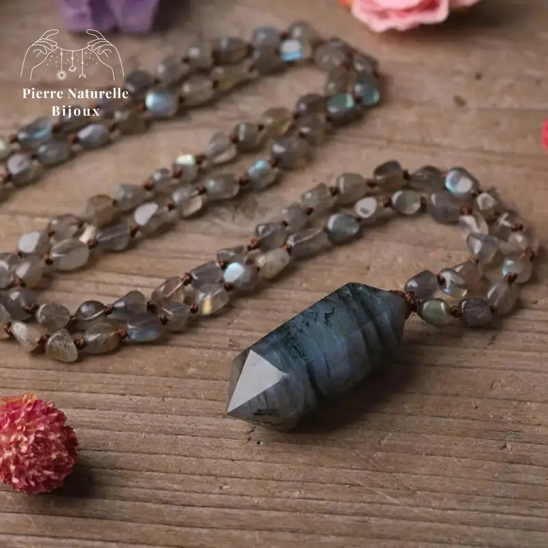 Collier "Mobilité" en Labradorite | Colliers | pierre naturelle bijoux