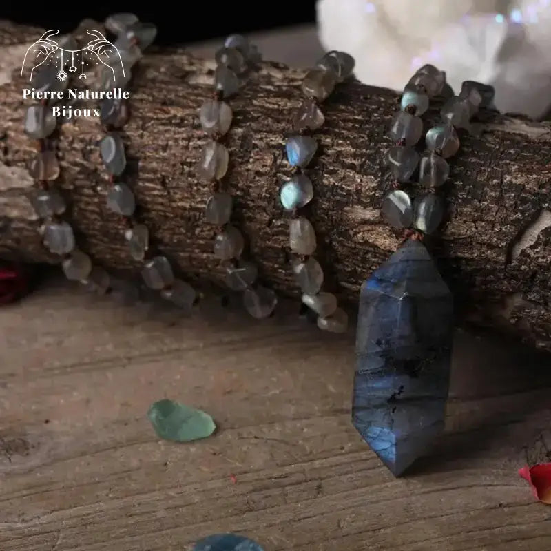 Collier "Mobilité" en Labradorite | Colliers | pierre naturelle bijoux