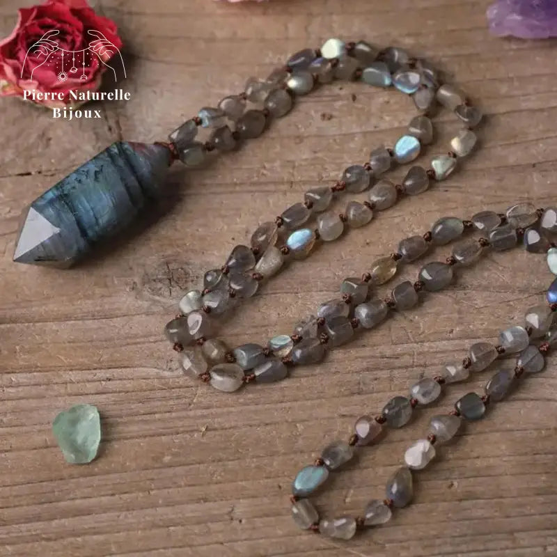 Collier "Mobilité" en Labradorite | Colliers | pierre naturelle bijoux