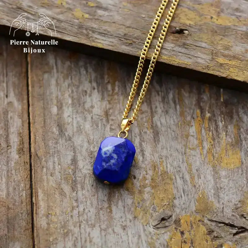 Collier "Honnêteté" en Lapis-lazuli | Colliers | pierre naturelle bijoux