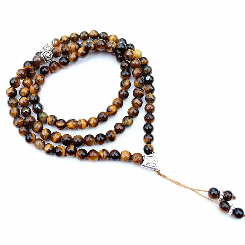Collier "Intériorisation" en il de tigre | Colliers | pierre naturelle bijoux