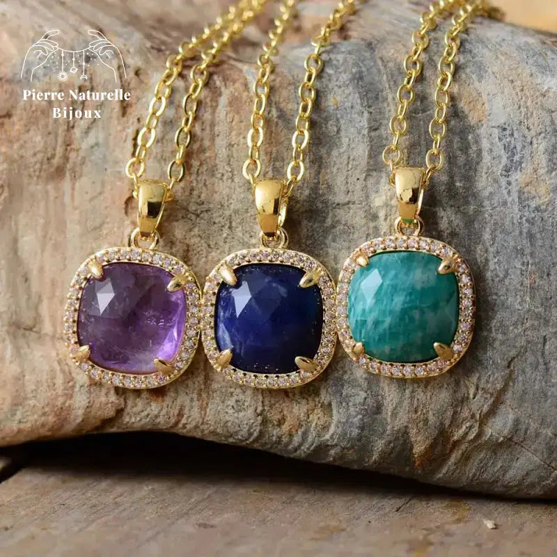 Collier "Divinité" en pierres naturelles | Colliers | pierre naturelle bijoux