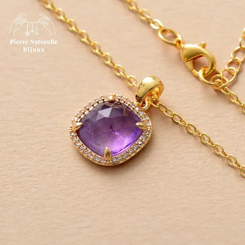 Collier "Divinité" en améthyste