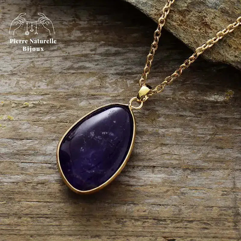 Collier "Égérie" en améthyste