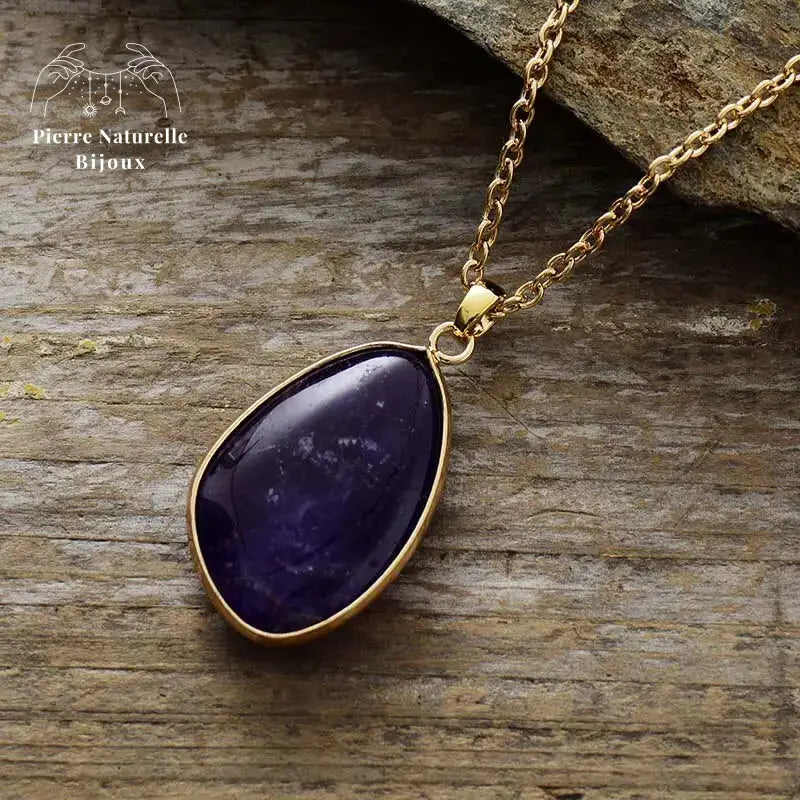 Collier "Égérie" en améthyste
