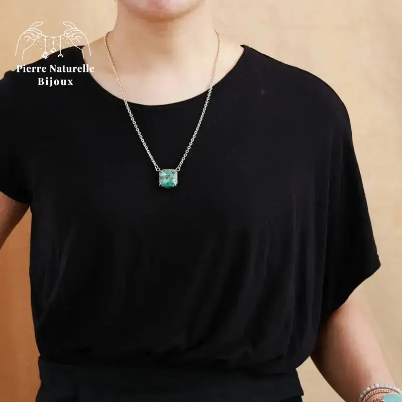 Collier "Sagesse" en Turquoise | Colliers | pierre naturelle bijoux