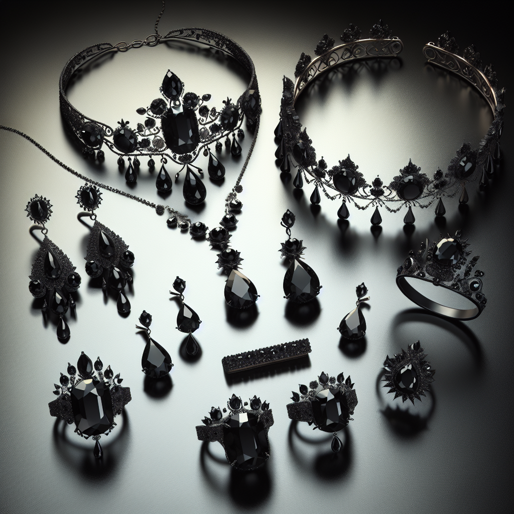 pierres noires bijoux