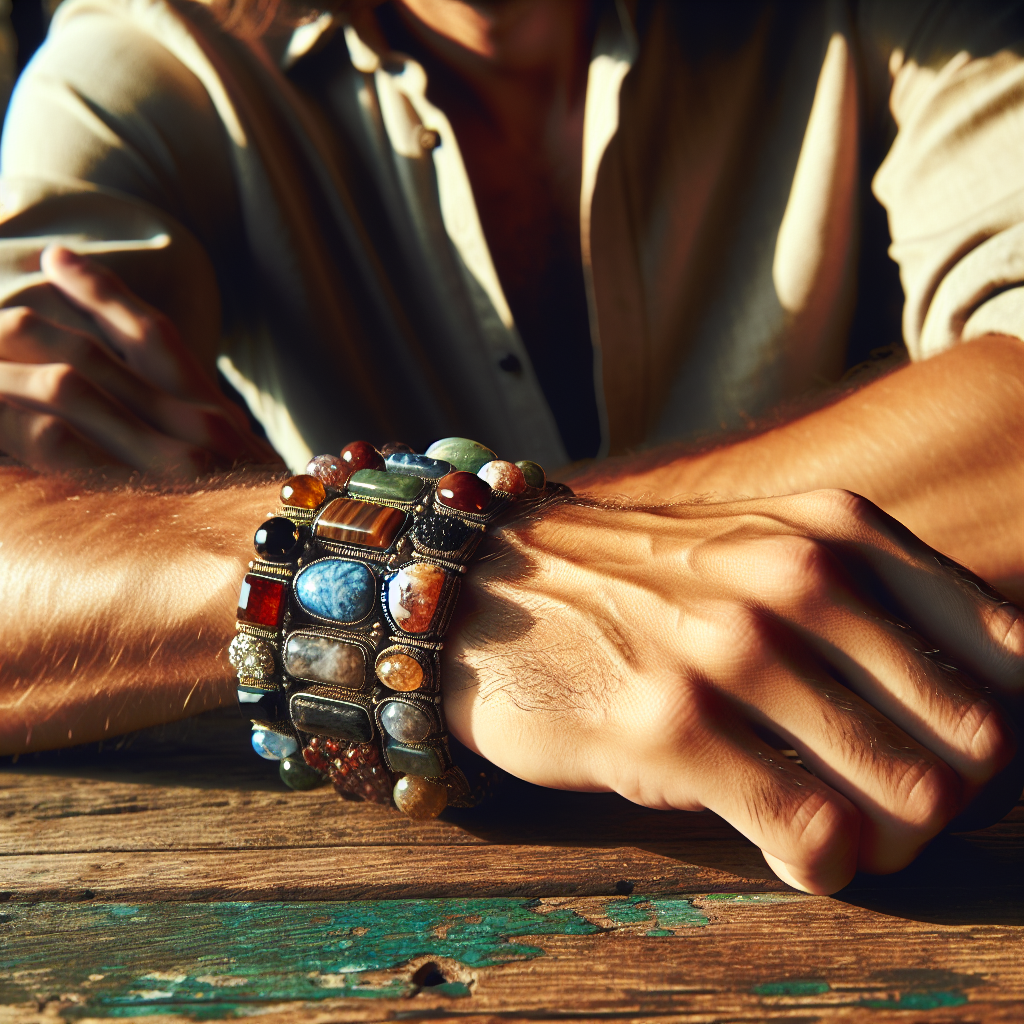 bracelet pierre homme