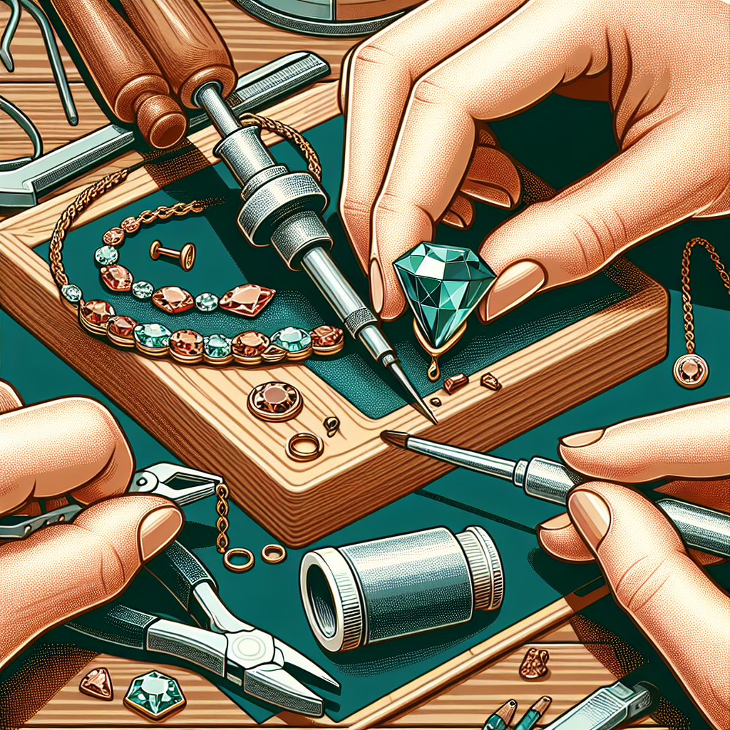 Comment Coler Une Pierre Sur Un Bijoux