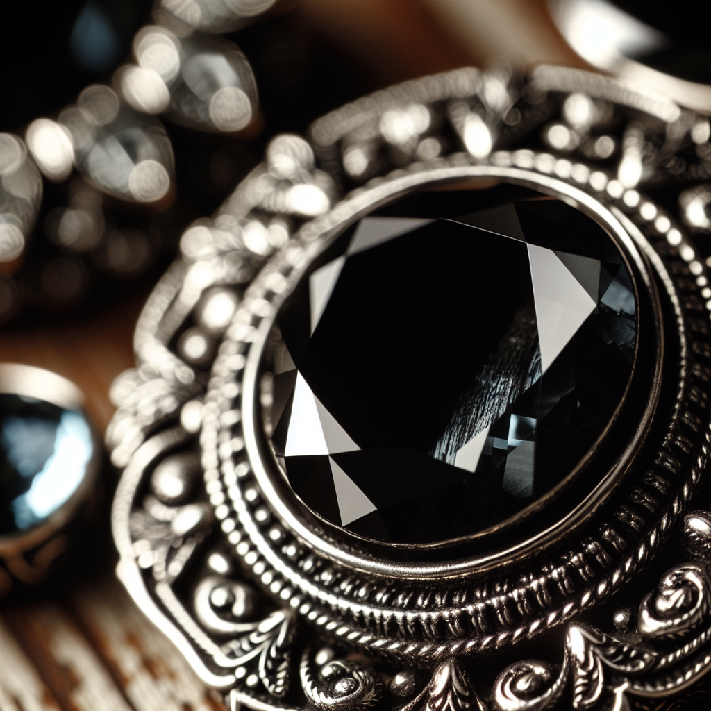 pierre noire bijoux
