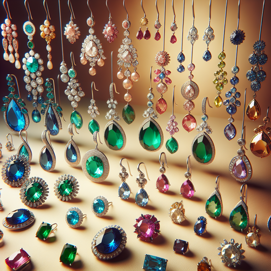 boucles d'oreilles pierre