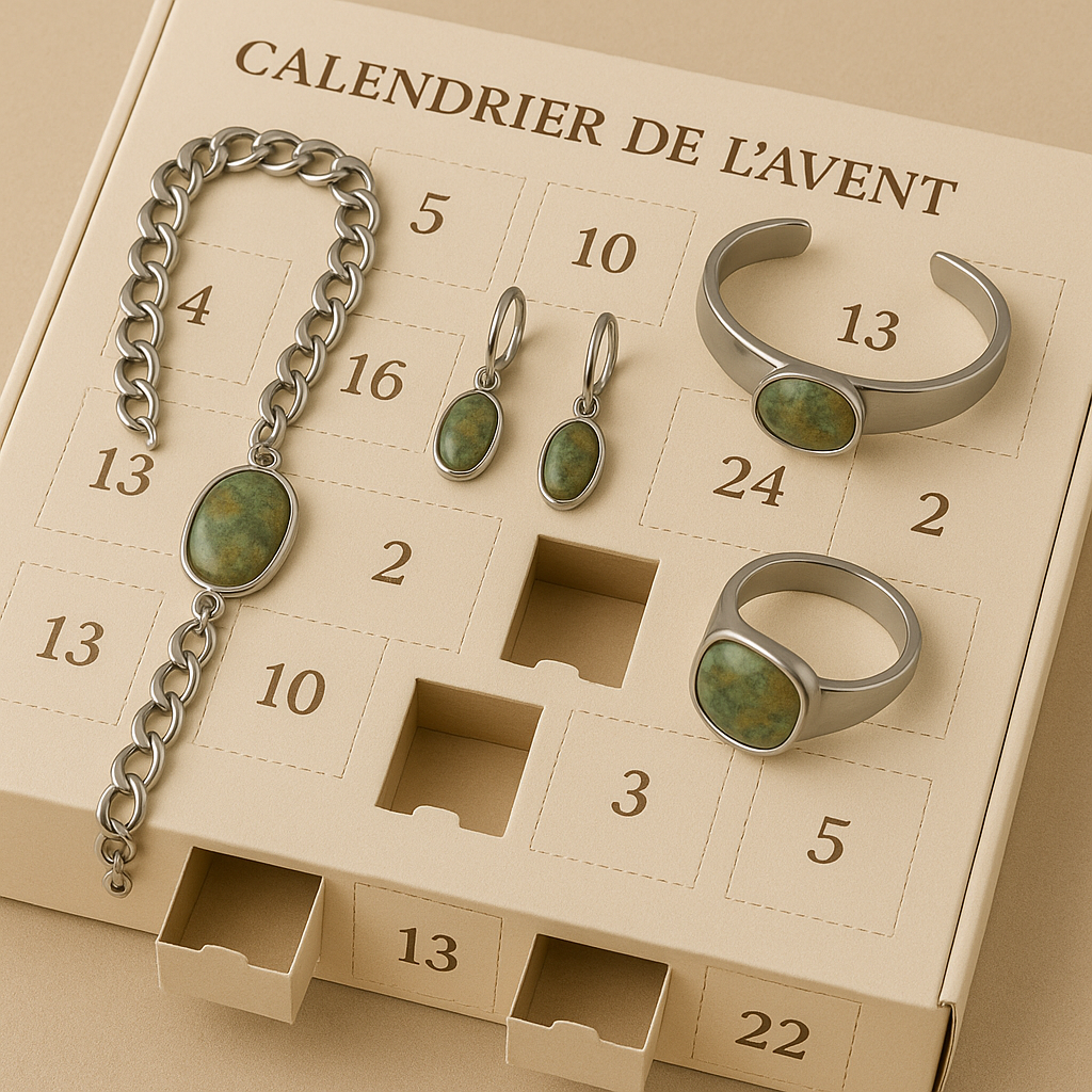 Calendrier de l'Avent Bijoux : 24 Jours de Magie et d'Élégance