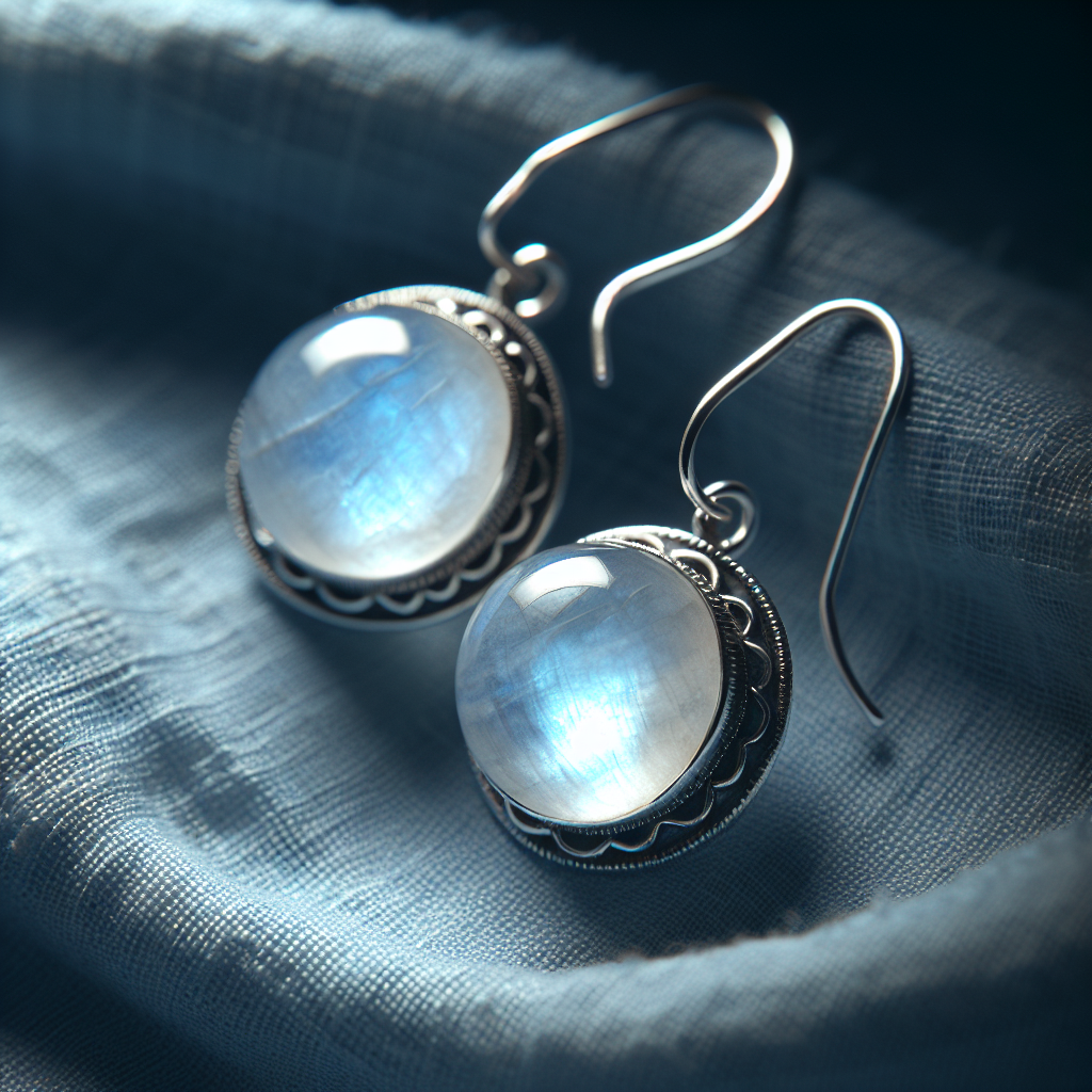 boucle d'oreilles pierre de lune
