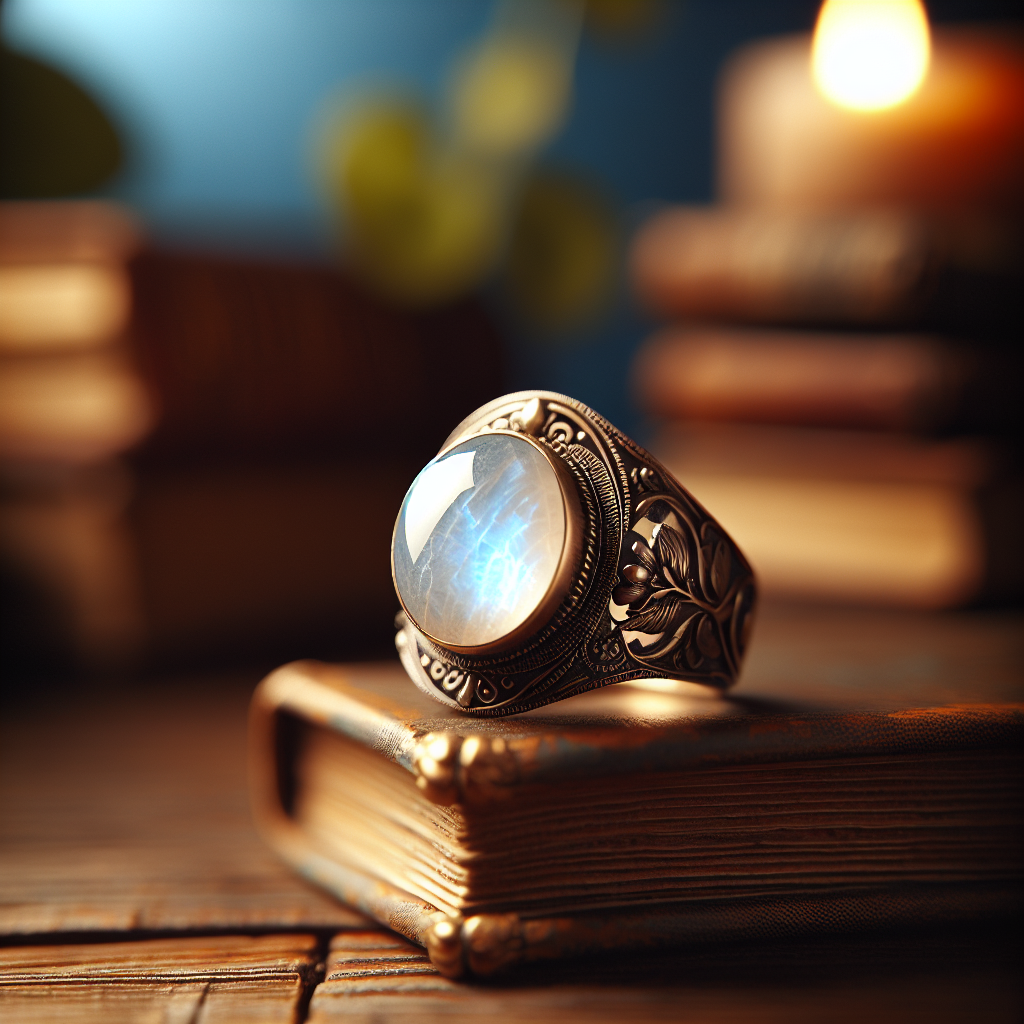 bague pierre de lune