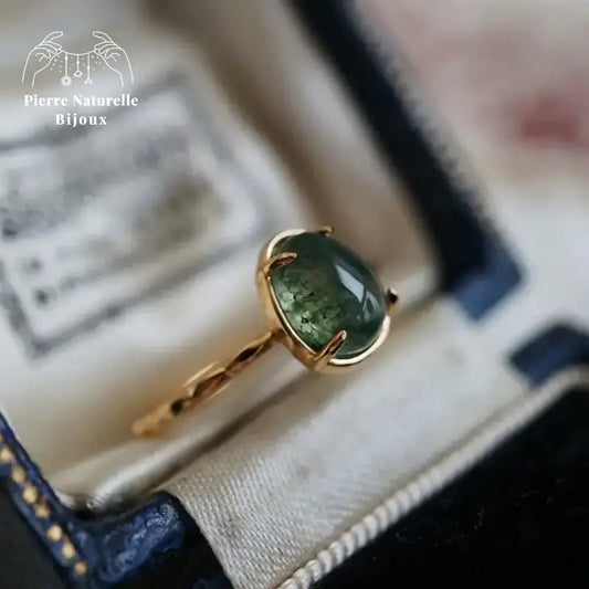 Bague en Agate mousse | Bagues | pierre naturelle bijoux