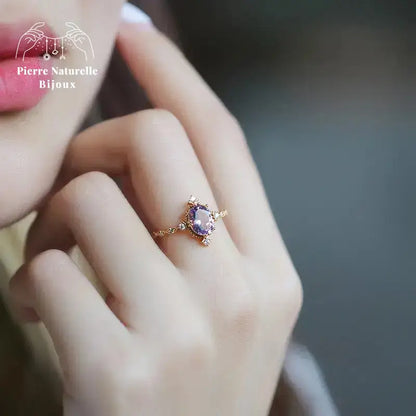 Bague "Thémis" en Améthyste | Bagues | pierre naturelle bijoux