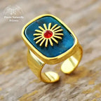 Bague "Rééquilibrage" en Apatite